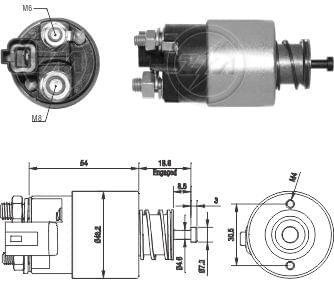 AUTOMATICO RELE MOTOR PARTIDA VALEO HB20 I30 12V  - ZM2391