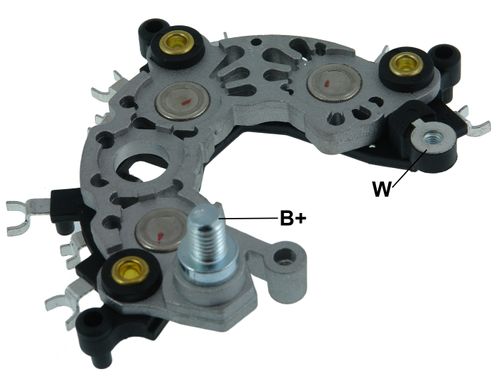 PLACA RETIFICADORA ALTERNADOR VW GOL GIV GV BOSCH 85A - GA1416