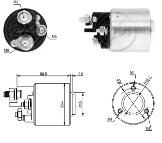 AUTOMATICO RELE MOTOR PARTIDA VALEO MB SPRINTER 12V - ZM1590
