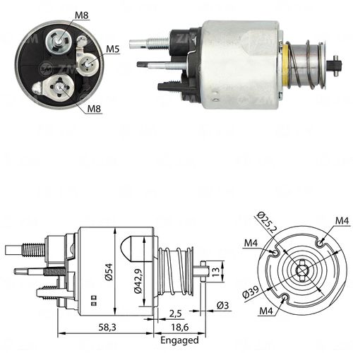 AUTOMATICO MOTOR PARTIDA RENAULT DUSTER -ZM - ZM8494