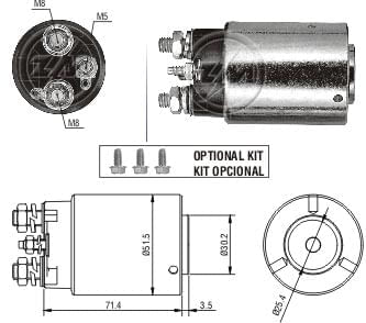 AUTOMATICO RELE MOTOR PARTIDA DELCO GM-GMC 12V  - ZM861