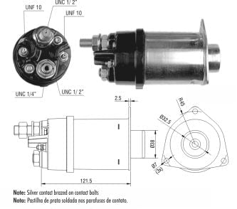 AUTOMATICO RELE MOTOR PARTIDA DELCO 41MT 24V  - ZM464