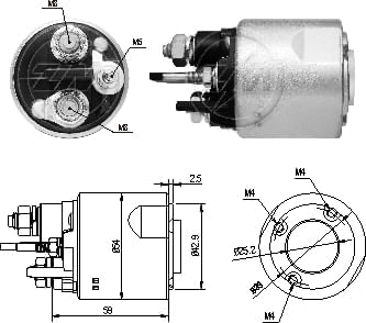 AUTOMATICO RELE MOTOR PARTIDA VALEO CLIO-KANGOO-MEGANE  - ZM4494