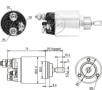 AUTOMATICO RELE MOTOR PARTIDA BOSCH DUCATO-BOXER 12V  - ZM2381