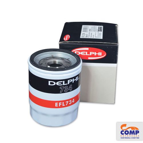 Filtro de Óleo Delphi Doblo Idea Palio Palio Weekend Siena Strada Uno Accord Civic Fit Sportage 1993 em diante EFL734