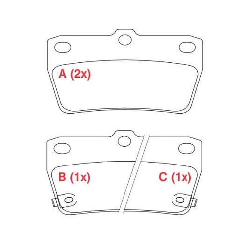 Pastilha de freio traseira Tiggo Rav 4 2000 em diante SYL S1389
