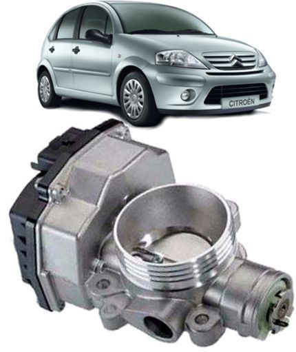 Corpo Borboleta Tbi Citroen C3 1.4 8V A Gasolina de 2002 a 2008 - 9640796280
