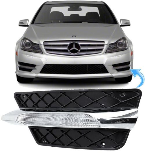 Farol Milha Led Mercedes C180 C200 C250 C300 de 2011 À 2014 - Esquerdo
