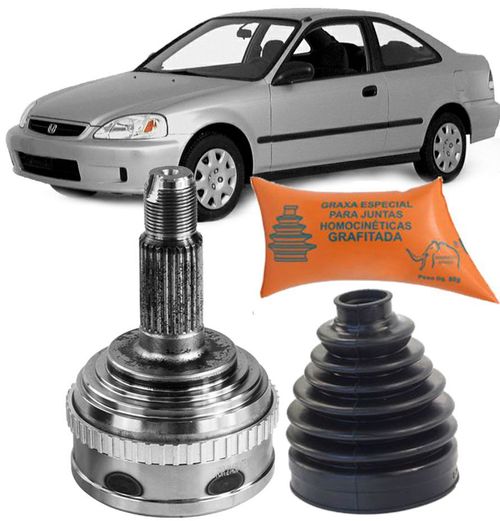 Junta Homocinetica Honda Civic Vtec 1.6 1996 A 2000 Com freio ABS 26X32X55