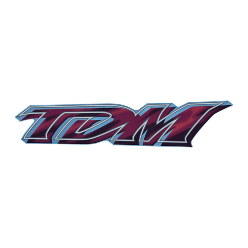 Emblema da Aba do Tanque Vermelho Dir TDM 850 01 Original Yamaha