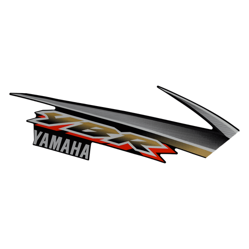 Faixa Adesivo Tampa Lateral Direita Preta YBR 125 04 Original Yamaha