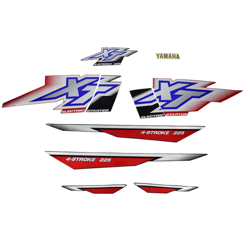 Jogo Faixa XT 225 2001 Vermelha Original Yamaha