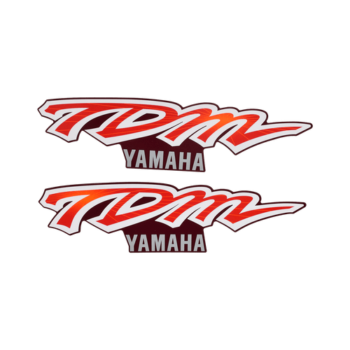 Par de Faixas Adesivos do Tanque TDM 225 99 Vermelho Original Yamaha