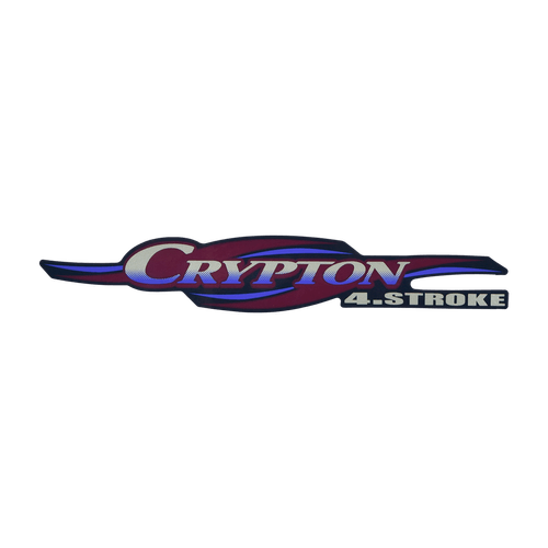 Emblema Protetor de Pernas Preto Crypton 105 2004 Original Yamaha