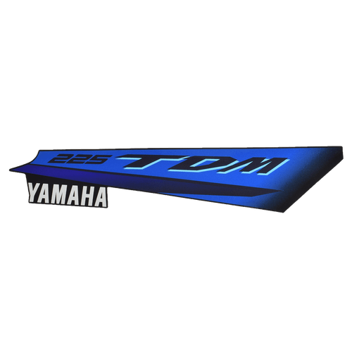 Adesivo da Tampa Lateral Direita TDM 225 2005 Azul Original Yamaha