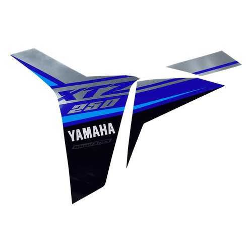 Adesivo Aba do Tanque Esquerdo Azul Lander 250 21-22 Original Yamaha