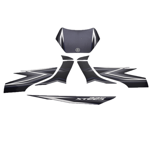 Jogo de Adesivo XT 225 2006 Preto Original Yamaha