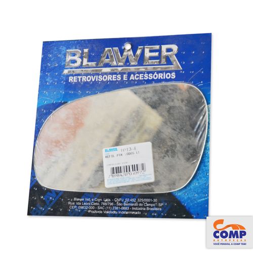 Lente Espelho de Retrovisor Esquerdo Fox 2003 até 2009 Blawer 1013 - E Lado Passageiro