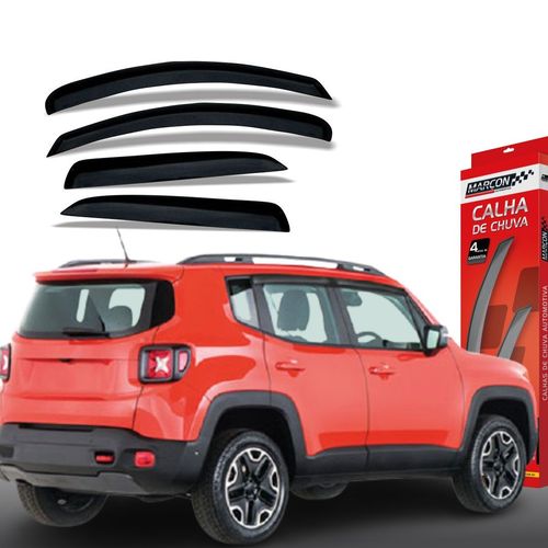 Calha de Chuva Renegade 4 Portas Jeep Marçon