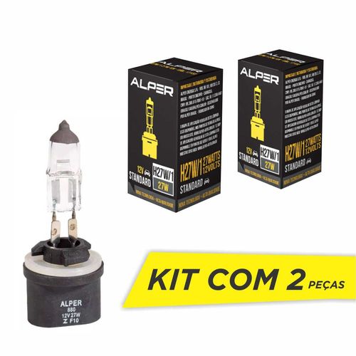 Lâmpada H27/1 Alper Standard 12V 27W 3200K - 2 Peças