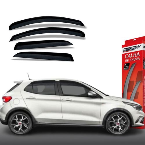 Calha de Chuva Argo Pulse 4 Portas Fiat Marçon