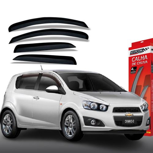 Calha de Chuva Sonic Hatch 4 Portas Chevrolet GM Marçon