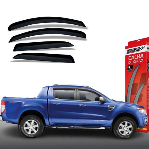 Calha de Chuva Ranger 2013 em Diante 4 Portas Ford Marçon