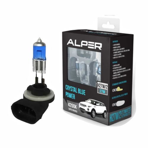 Par Lâmpada H27/2 Alper Crystal Blue Power 12V 27W 4200K