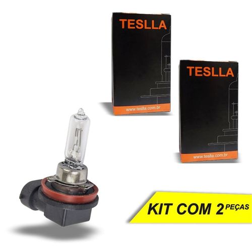 Lâmpada H9 Teslla Halógena 12V 65W 3200K - 2 Peças