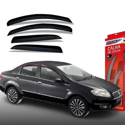 Calha de Chuva Linea 4 Portas Fiat Marçon