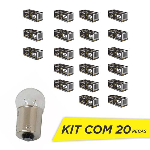 Lâmpada Luz de Estacionamento Placa Bagageiro Porta Luvas Alper Standard R5W 12V 5W 3200K - 20 Peças