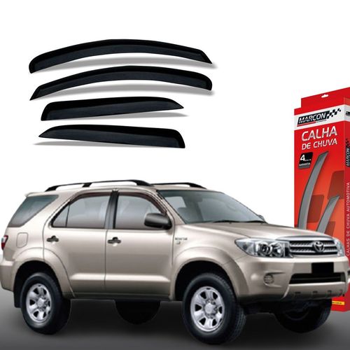 Calha de Chuva Hilux SW4 2006 até 2015 4 Portas Toyota Marçon