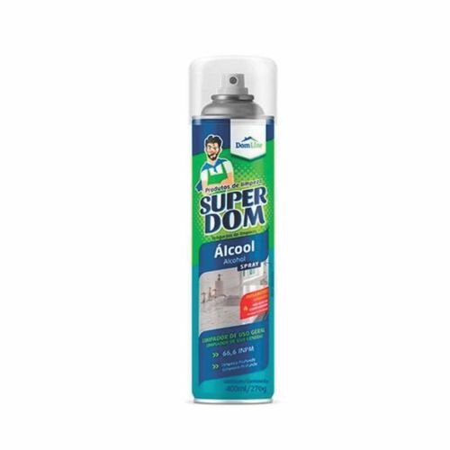 Álcool Spray 66,6% Uso Geral 400ml Dom Line
