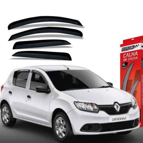 Calha de Chuva Sandero 2014 em Diante 4 Portas Renault Marçon