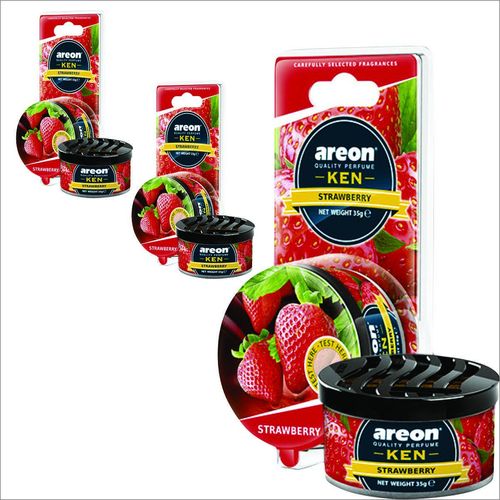 Aromatizante Areon KEN Strawberry 35g - 3 Peças