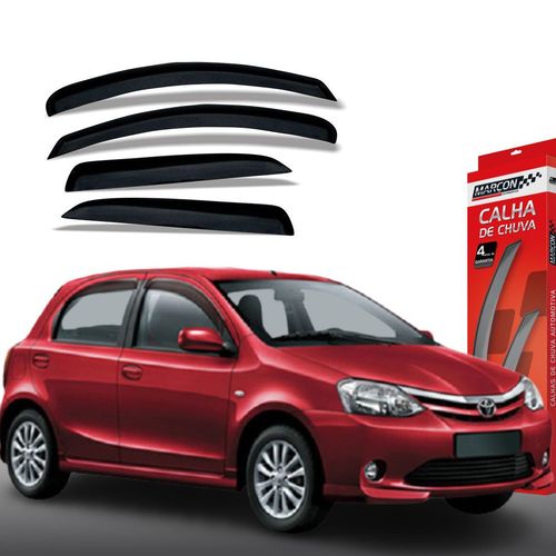 Calha de Chuva Etios Hatch Sedan 4 Portas Toyota Marçon
