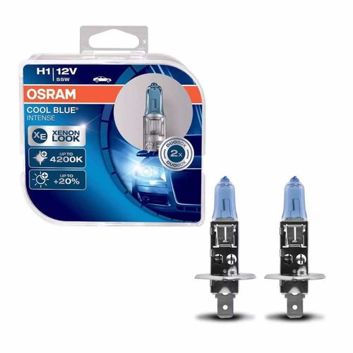 Par Lâmpada H1 Osram Cool Blue Intense Xenon Look 12V 55W 4200K
