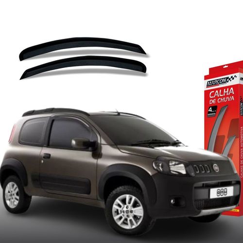 Calha de Chuva Novo Uno Fiorino 2 Portas Fiat Marçon