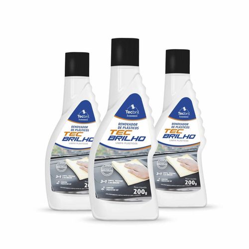 Renovador de Plásticos 200g Tecbril - 3 Peças