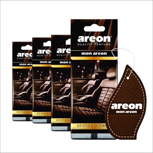 Aromatizante Mon Areon Leather Interior - 4 Peças