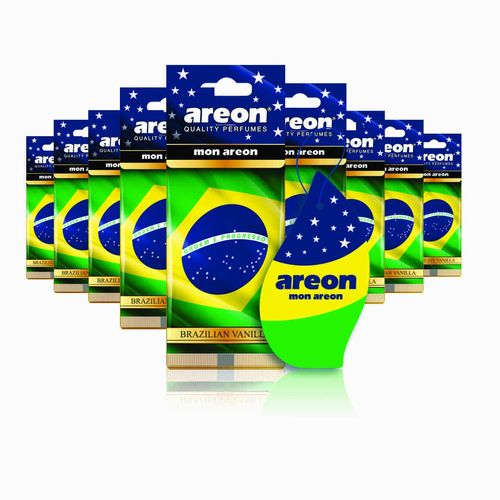 Aromatizante Mon Areon Brazilian Vanilla - 9 Peças