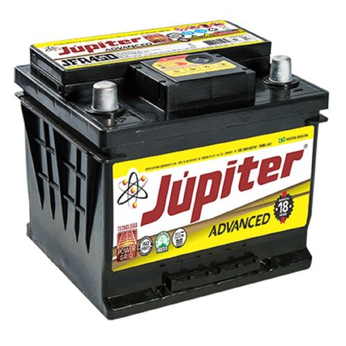 Bateria Júpiter Advanced Livre Manutenção 45Ah JJFA45D TAURUS AGILE CELTA CLASSIC MONTANA PRISMA KA
