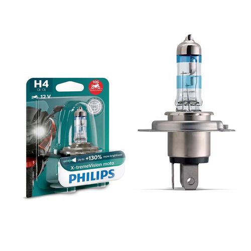 Lâmpada H4 Philips X-tremeVision Moto 12V 60/55W 3500K