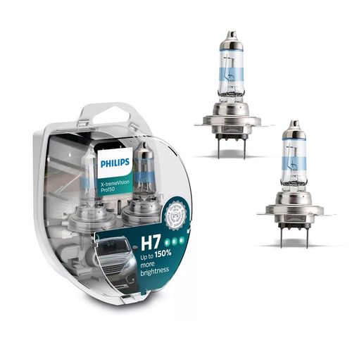 Par Lâmpada H7 Philips X-tremeVision Pro150 12V 55W 3400K