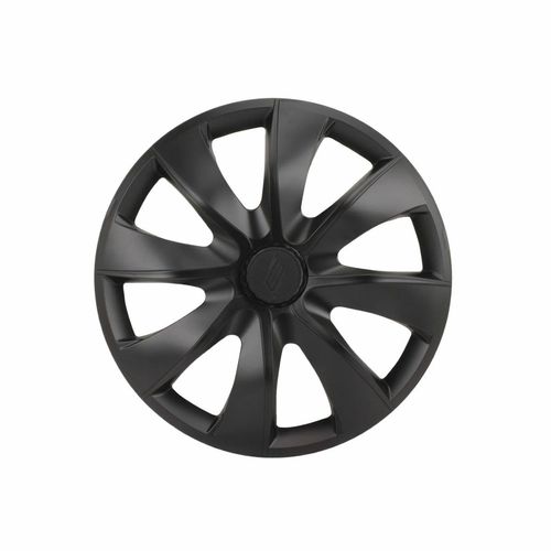 Jogo Calota Aro 14 Prime Fosc Black Universal + Emblema Resinado Ford