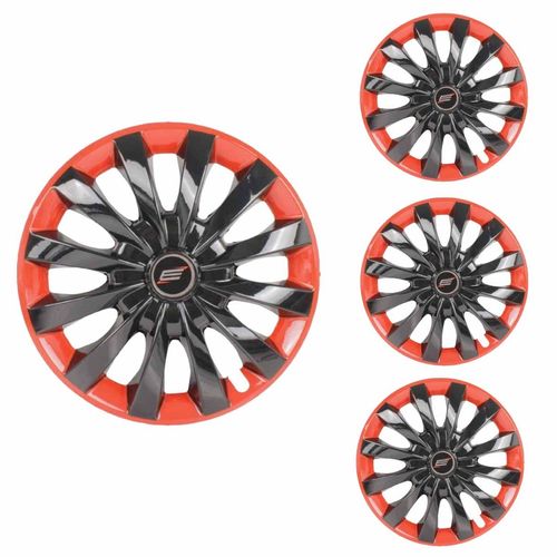 Jogo Calota Aro 13 Flap Black Red Universal