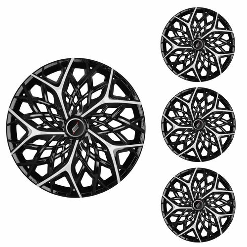 Jogo Calota Aro 13 Moove Black Silver Universal