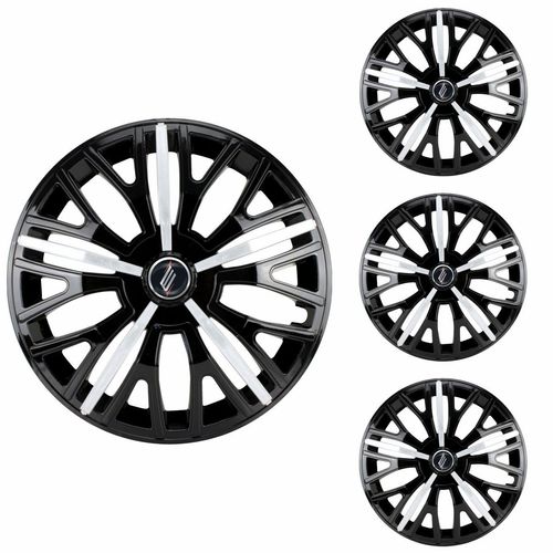 Jogo Calota Aro 14 Triton Sport Black Silver Universal