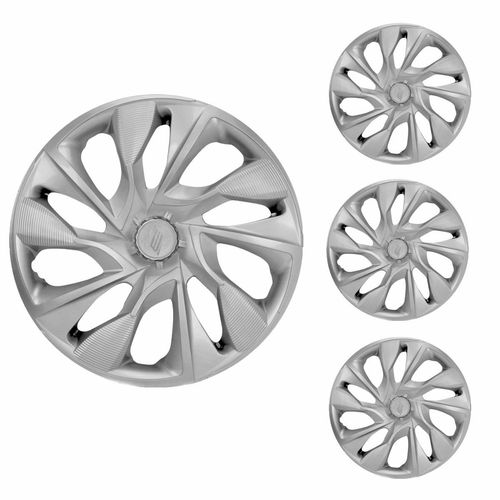 Jogo Calota Aro 13 DS4 Silver Universal