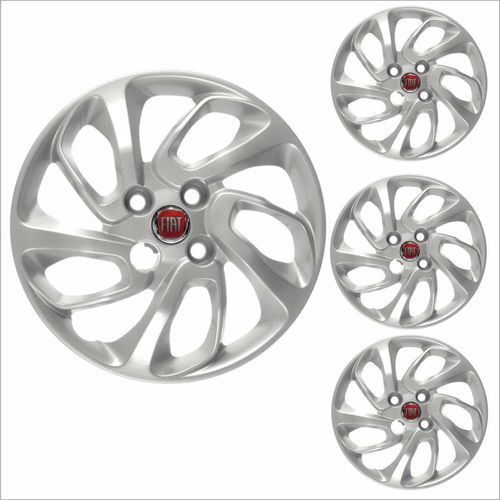 Jogo Calota Aro 14 Uno Attractive 2015 2016 Fiat + Emblema Resinado